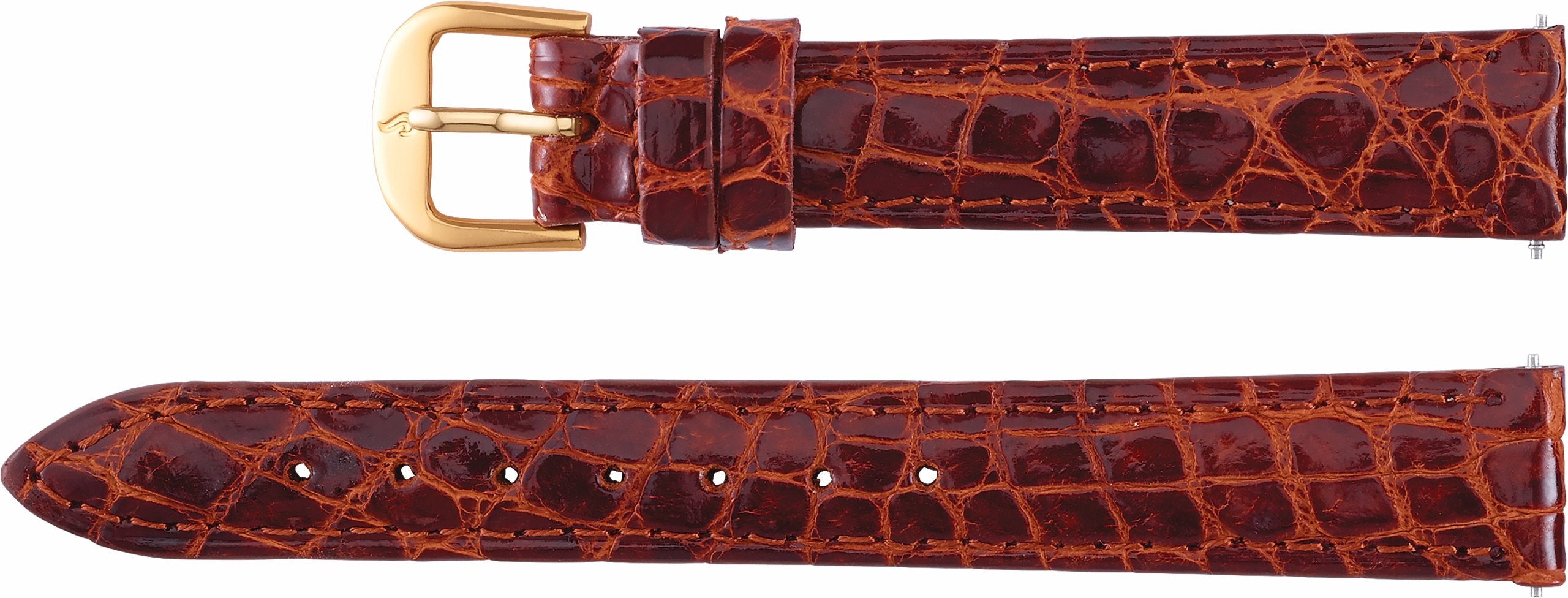 Genuine Crocodile Padded Watch Band