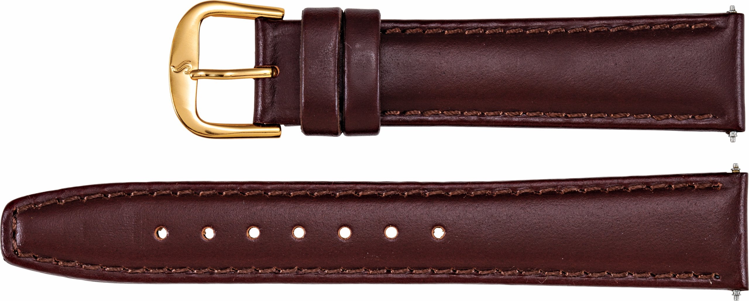 Leather Saddle Padded Watch Band