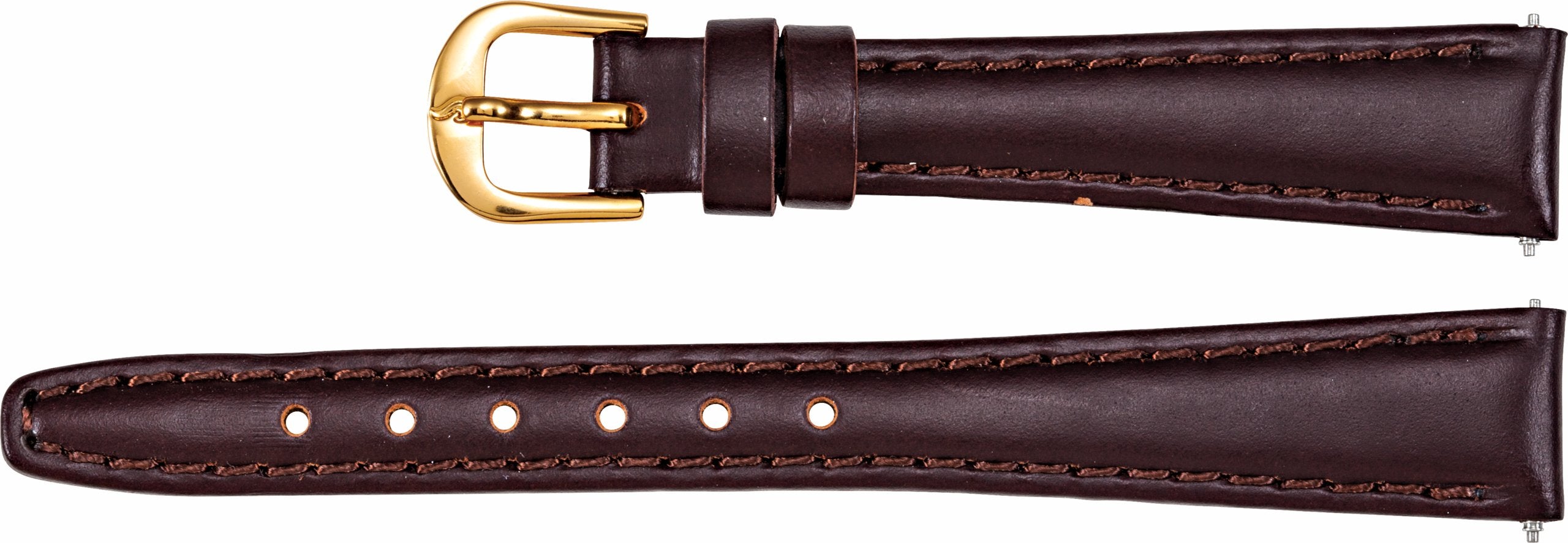 Leather Saddle Padded Watch Band