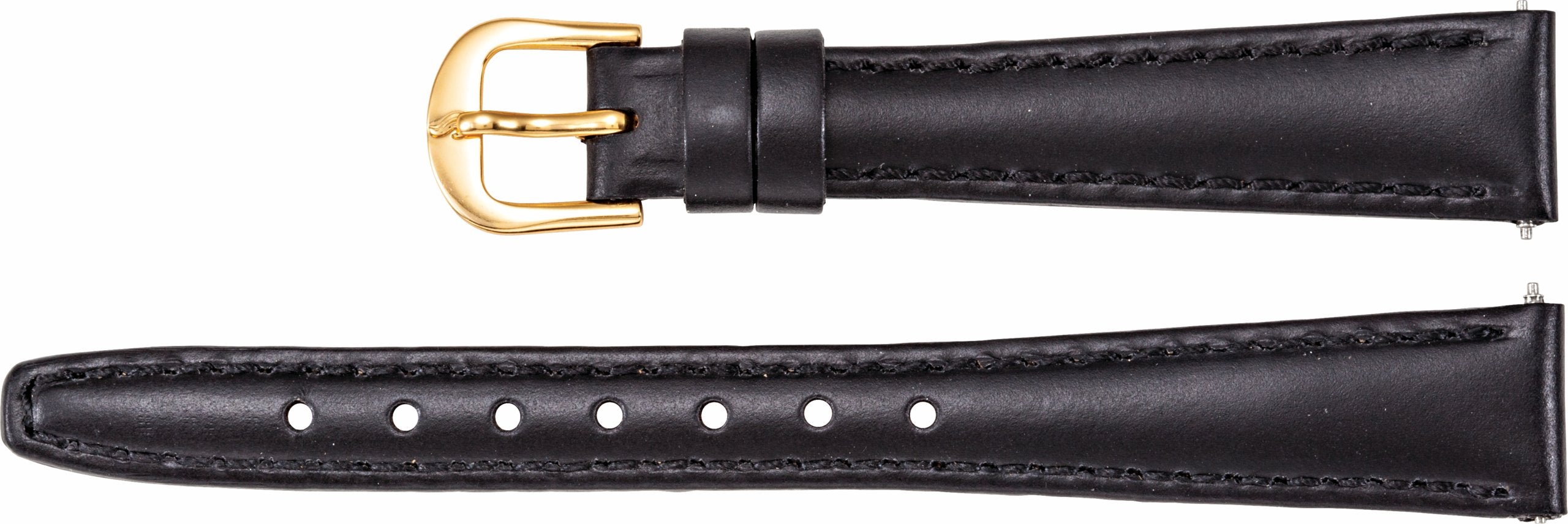 Leather Saddle Padded Watch Band