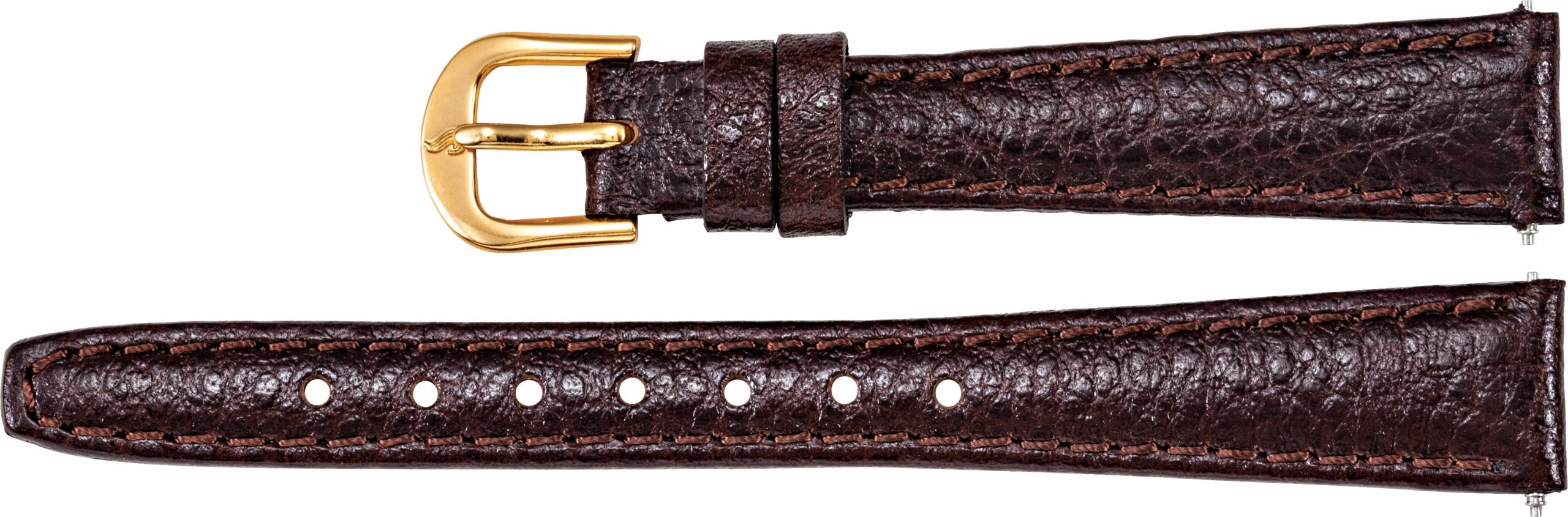 Leather Textured Calf Semi-Padded Watch Band