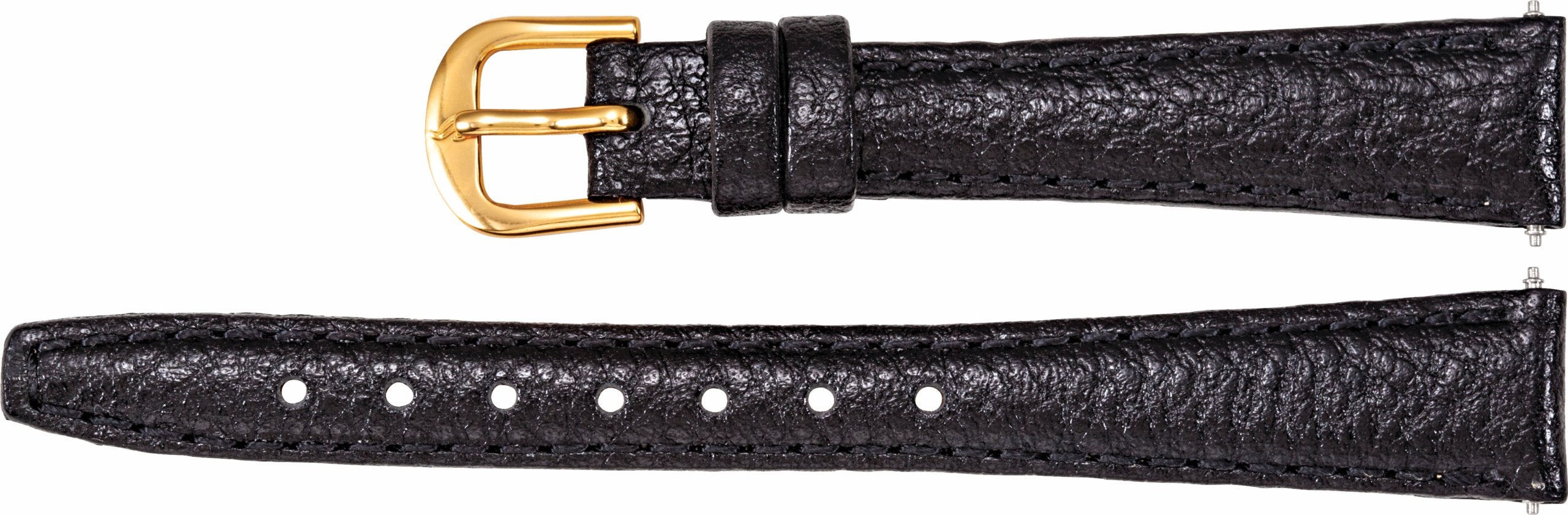 Leather Textured Calf Semi-Padded Watch Band