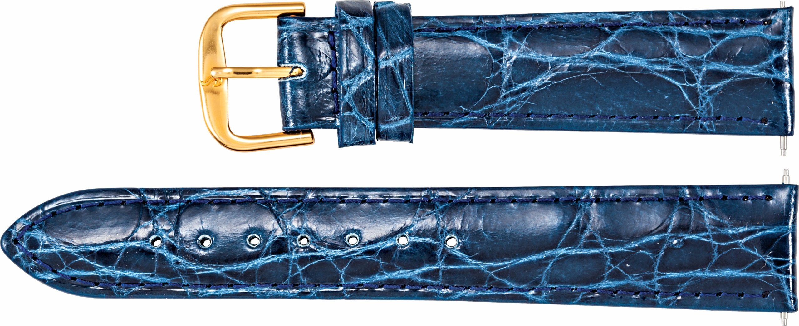 Genuine Crocodile Padded Watch Band