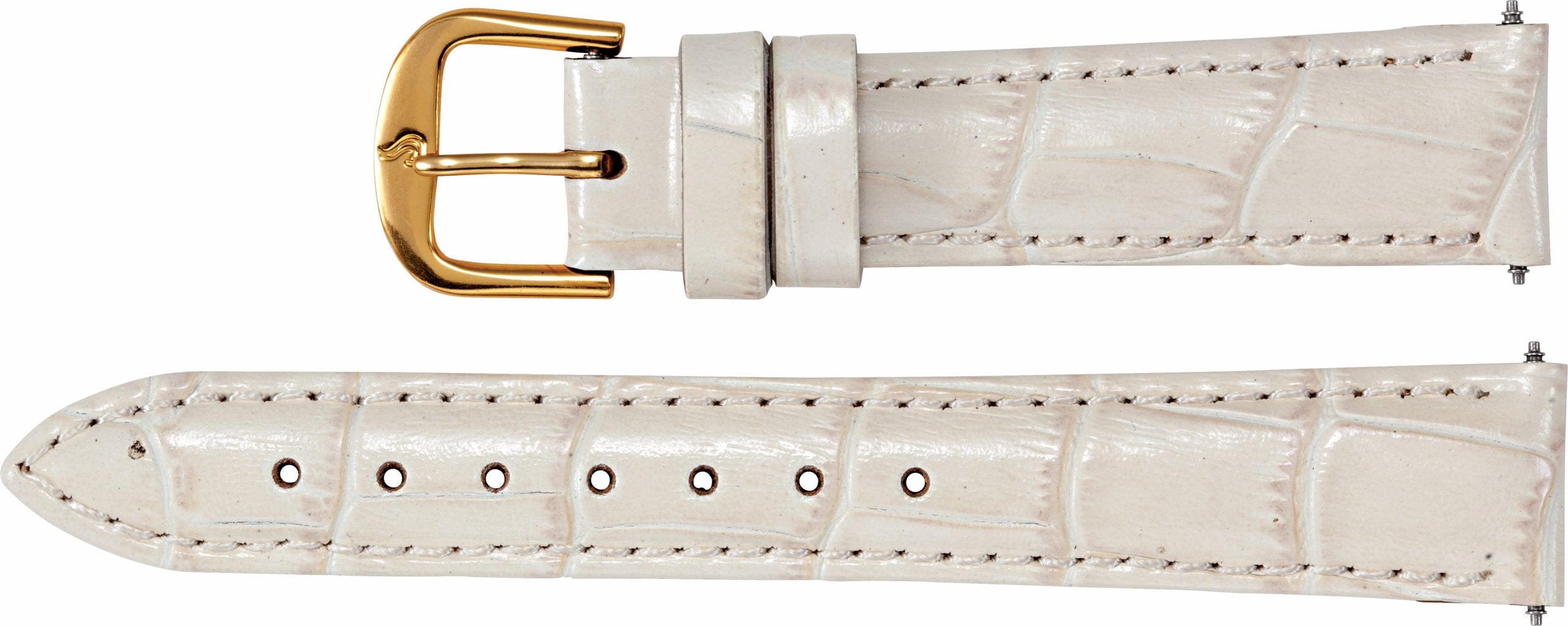 Ladies Leather Alligator Grain Padded Watch Band