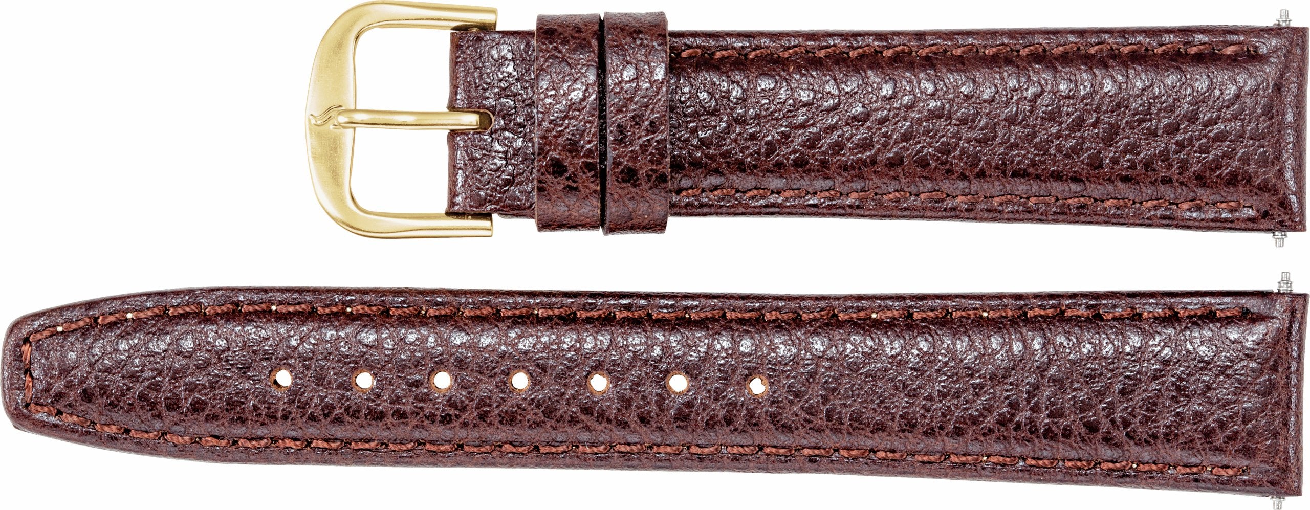 Leather Textured Calf Semi-Padded Watch Band
