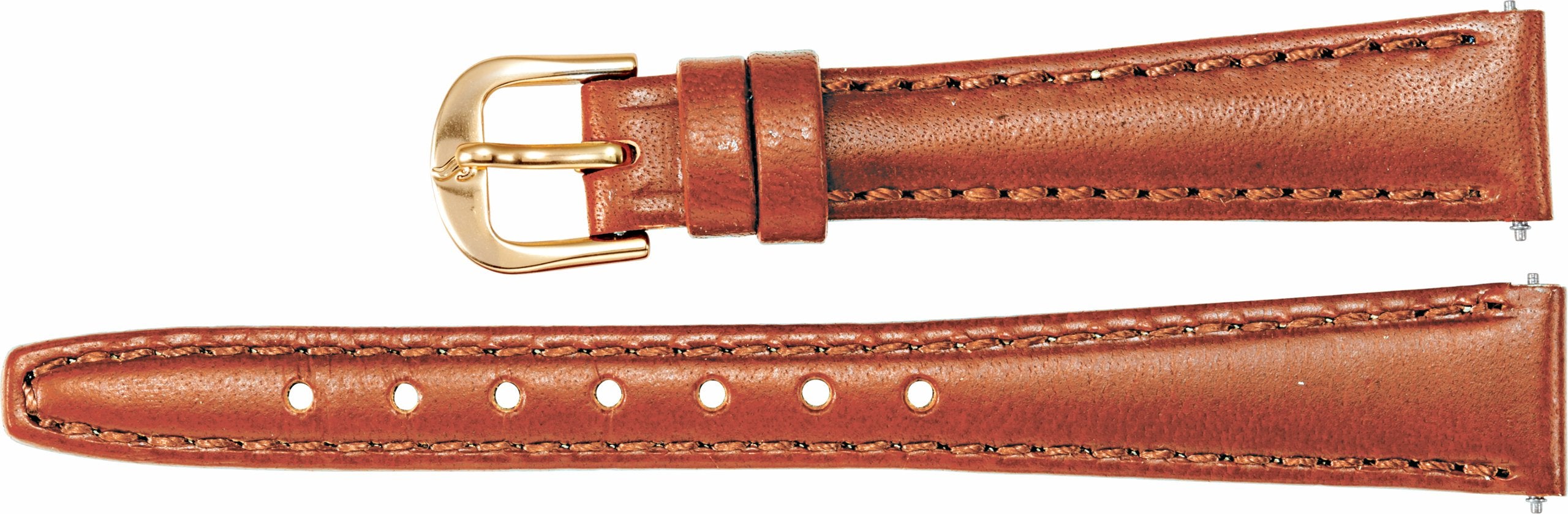 Leather Saddle Padded Watch Band