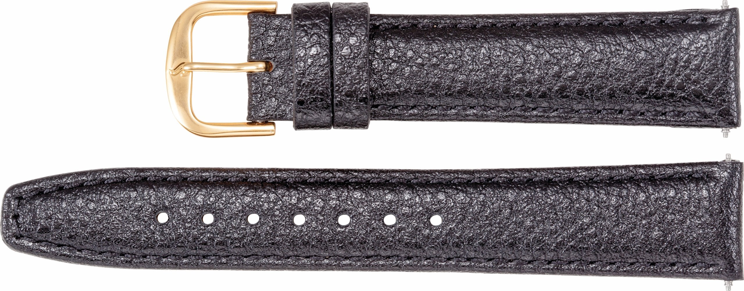 Leather Textured Calf Semi-Padded Watch Band