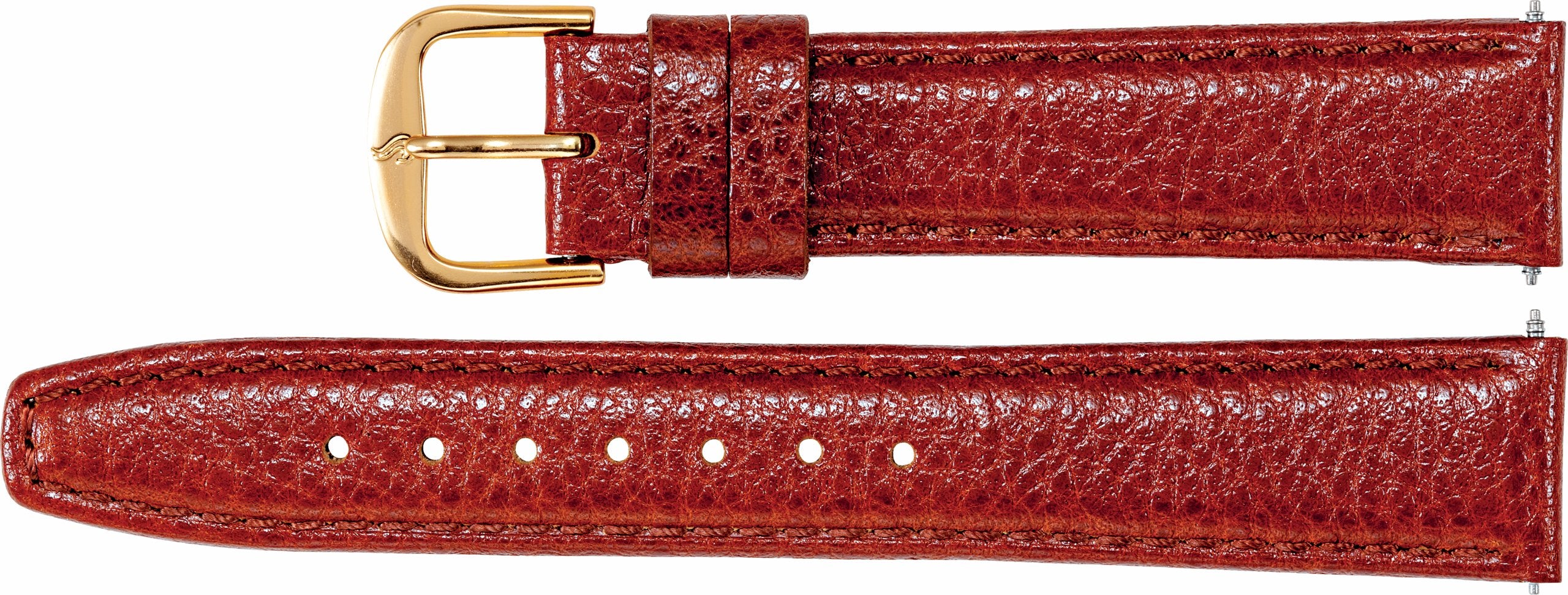 Leather Textured Calf Semi-Padded Watch Band