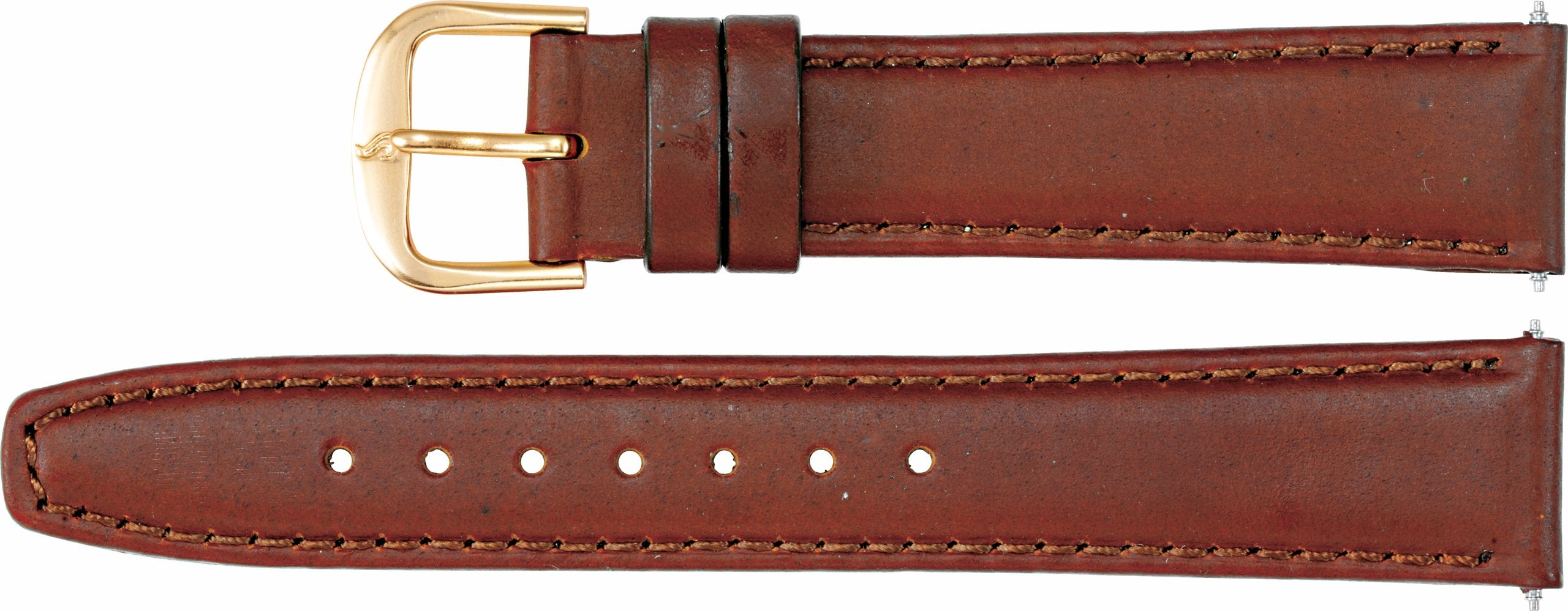 Leather Saddle Padded Watch Band