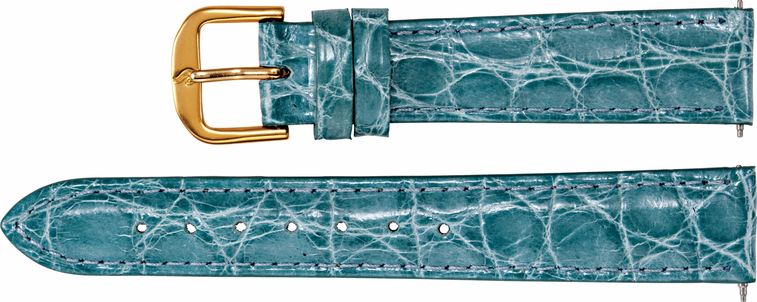 Ladies EZ-Change„¢ Genuine Crocodile Padded Watch Band