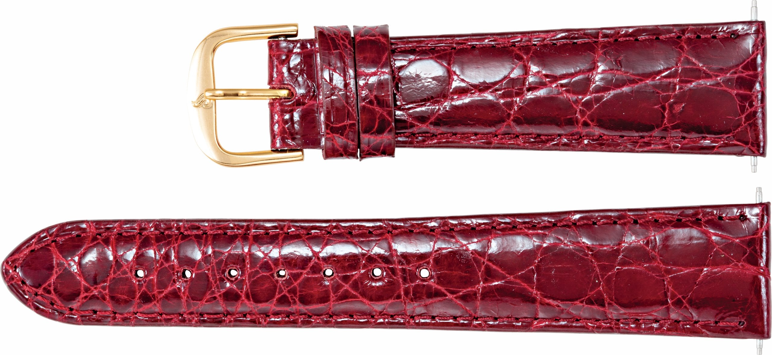 Genuine Crocodile Padded Watch Band