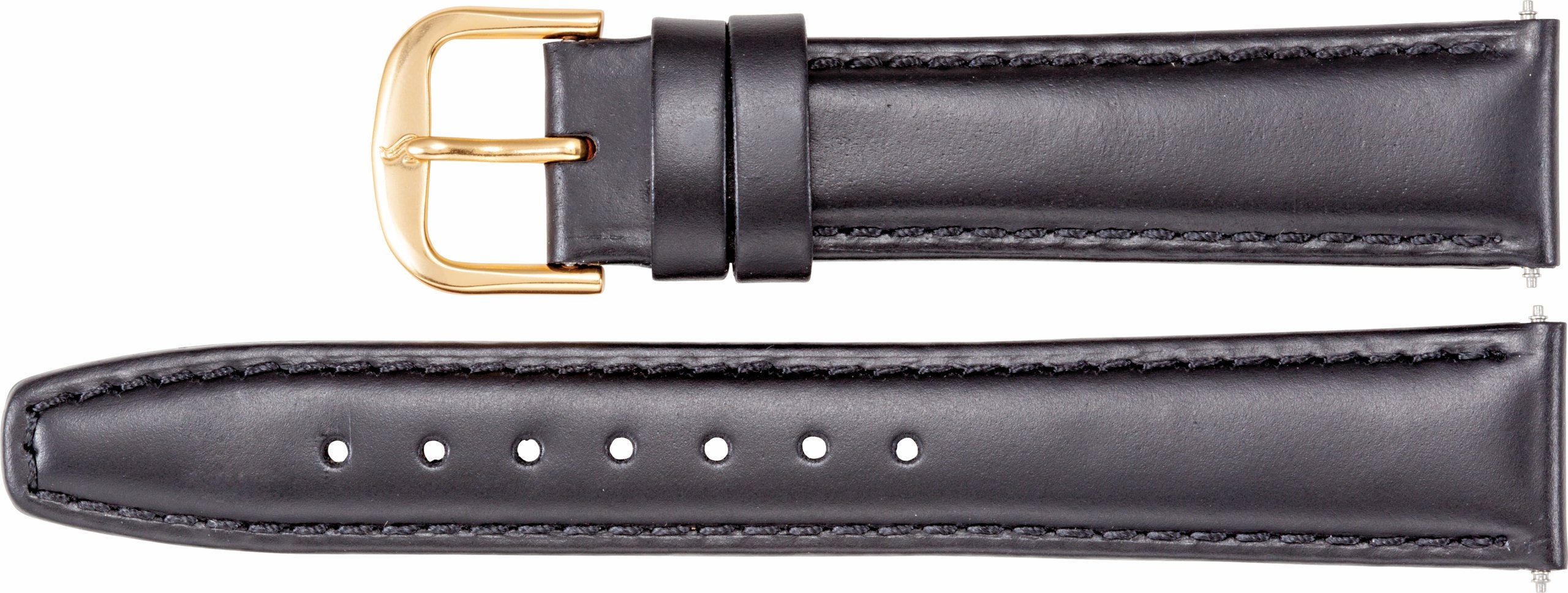 Leather Saddle Padded Watch Band