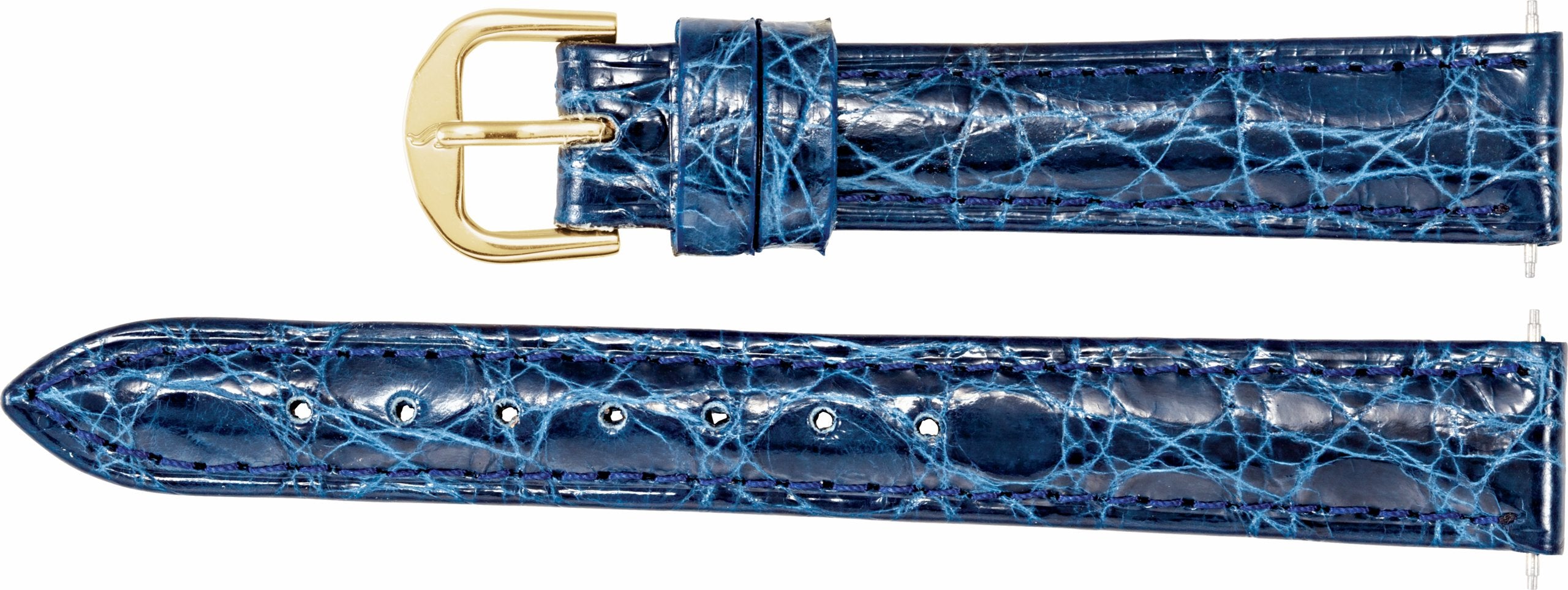 Genuine Crocodile Padded Watch Band