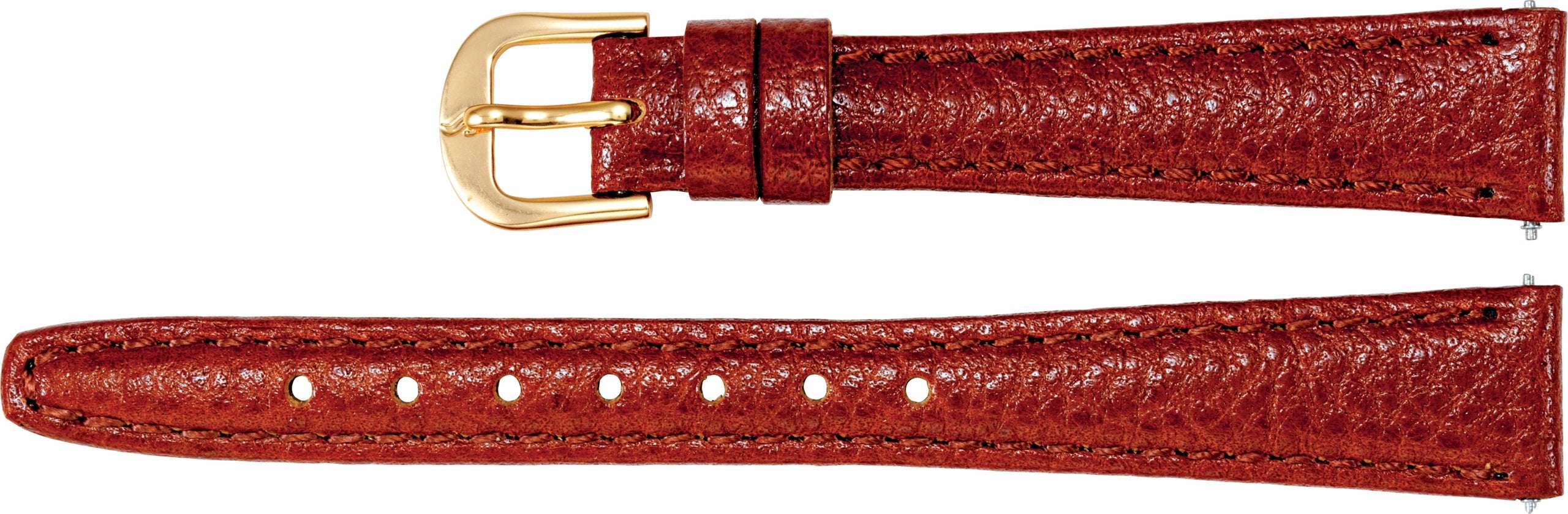 Leather Textured Calf Semi-Padded Watch Band