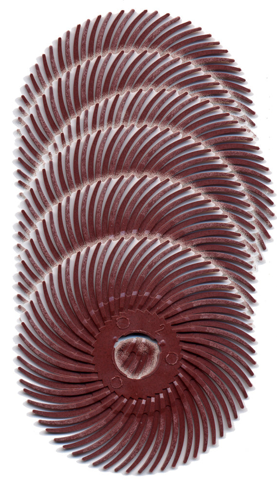 Radial Bristle Discs, 2″ diameter, 6-Pk