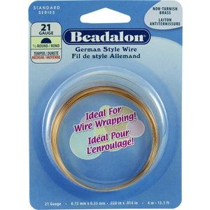 Beadalon® Half-Round German-Style Wire