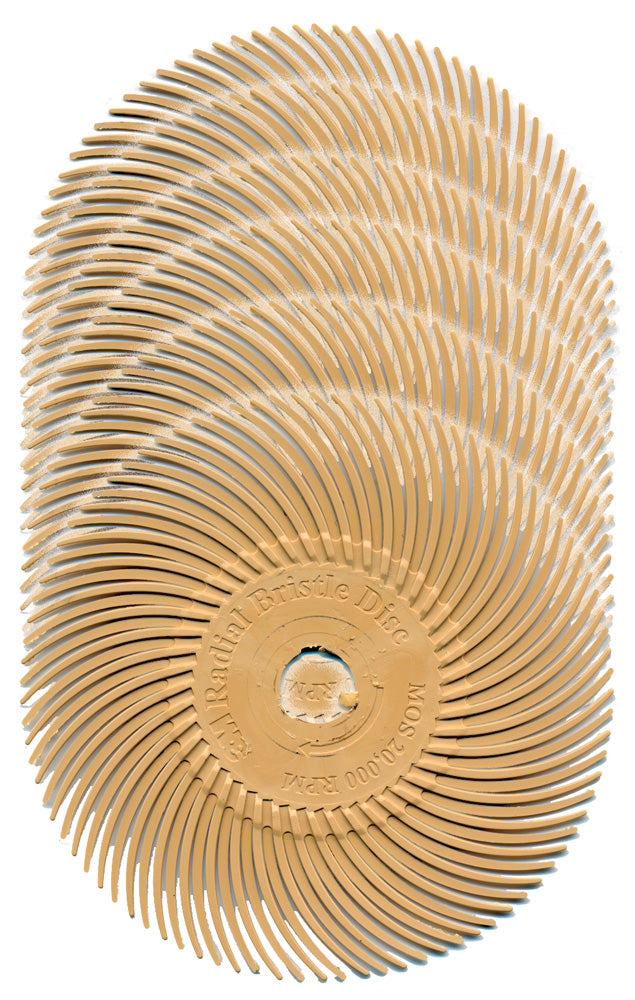 Radial Bristle Discs, 3″ diameter, 6-Packs
