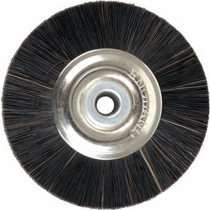 Metal Hub Wheel Brush with Lead or Nylon Center