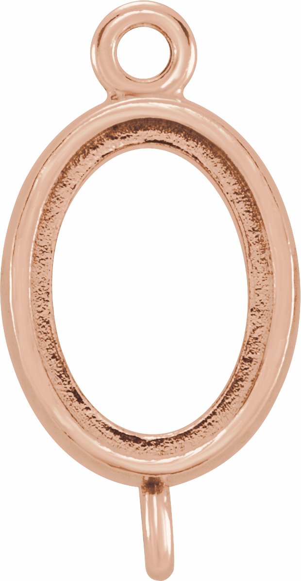 Oval Bezel-Set Cabochon Link