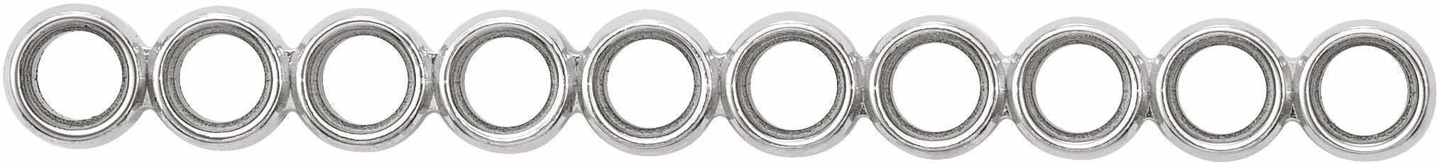 Round 10-Stone Bezel-Set Strip Setting