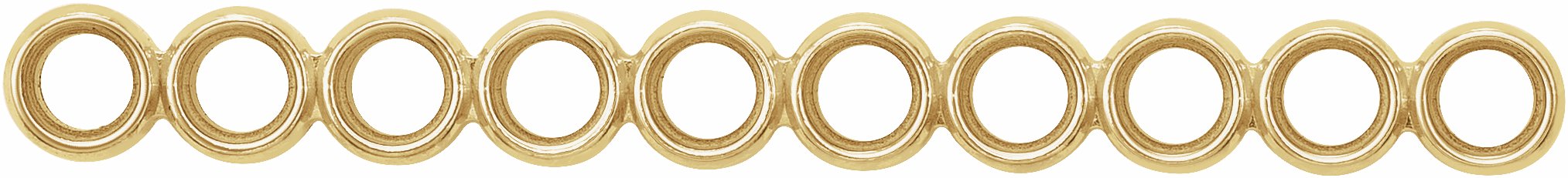 Round 10-Stone Bezel-Set Strip Setting