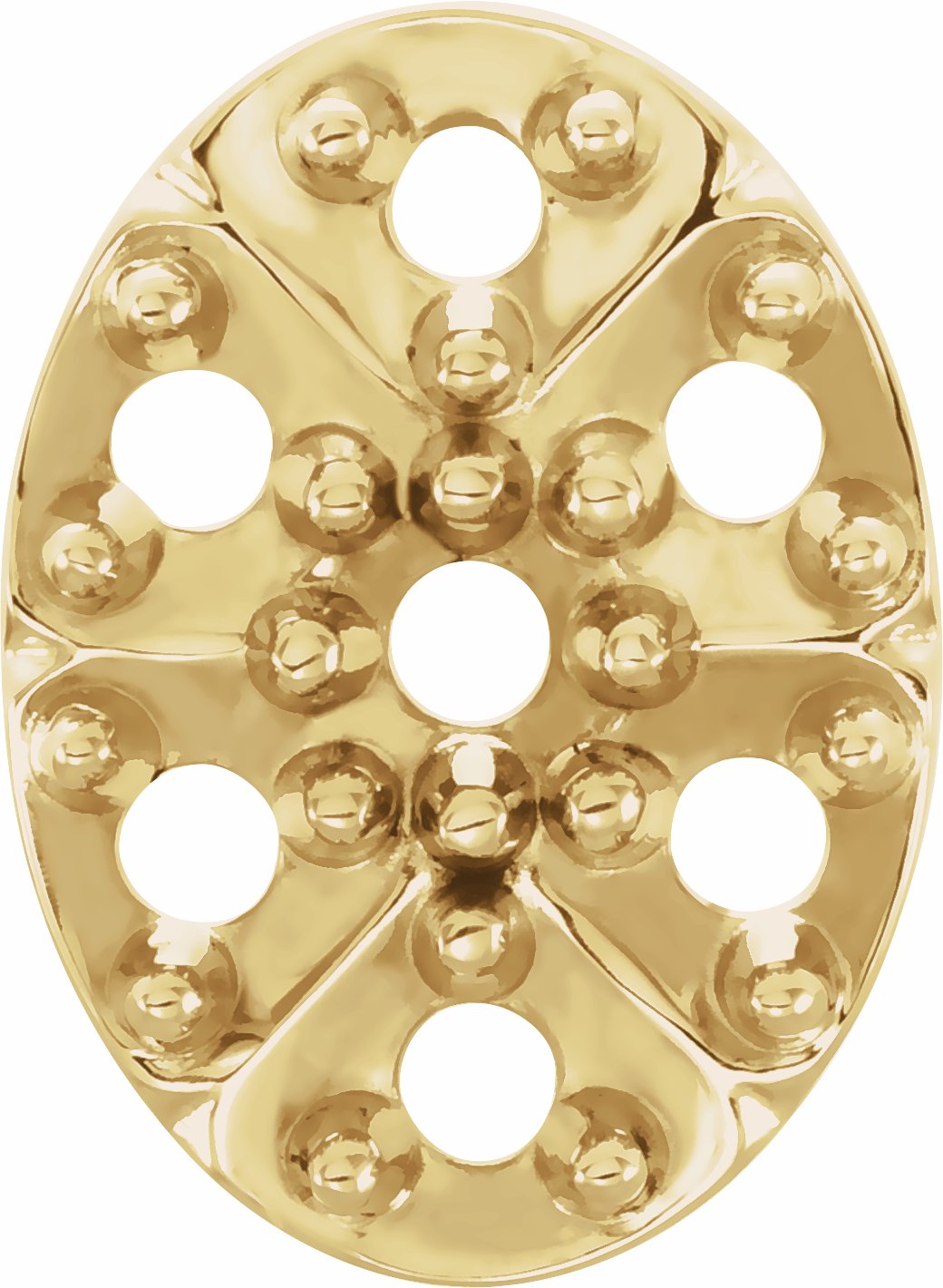 Round Cluster Oval Top Setting