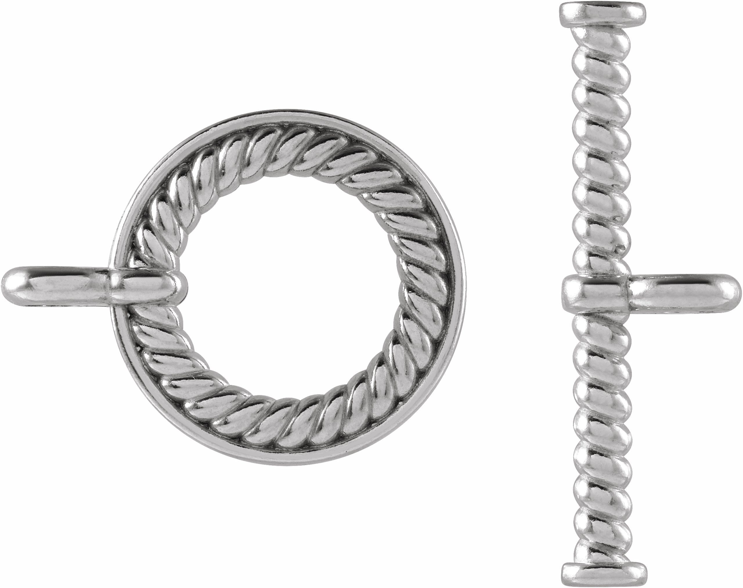 Twisted Rope Toggle Clasp Set