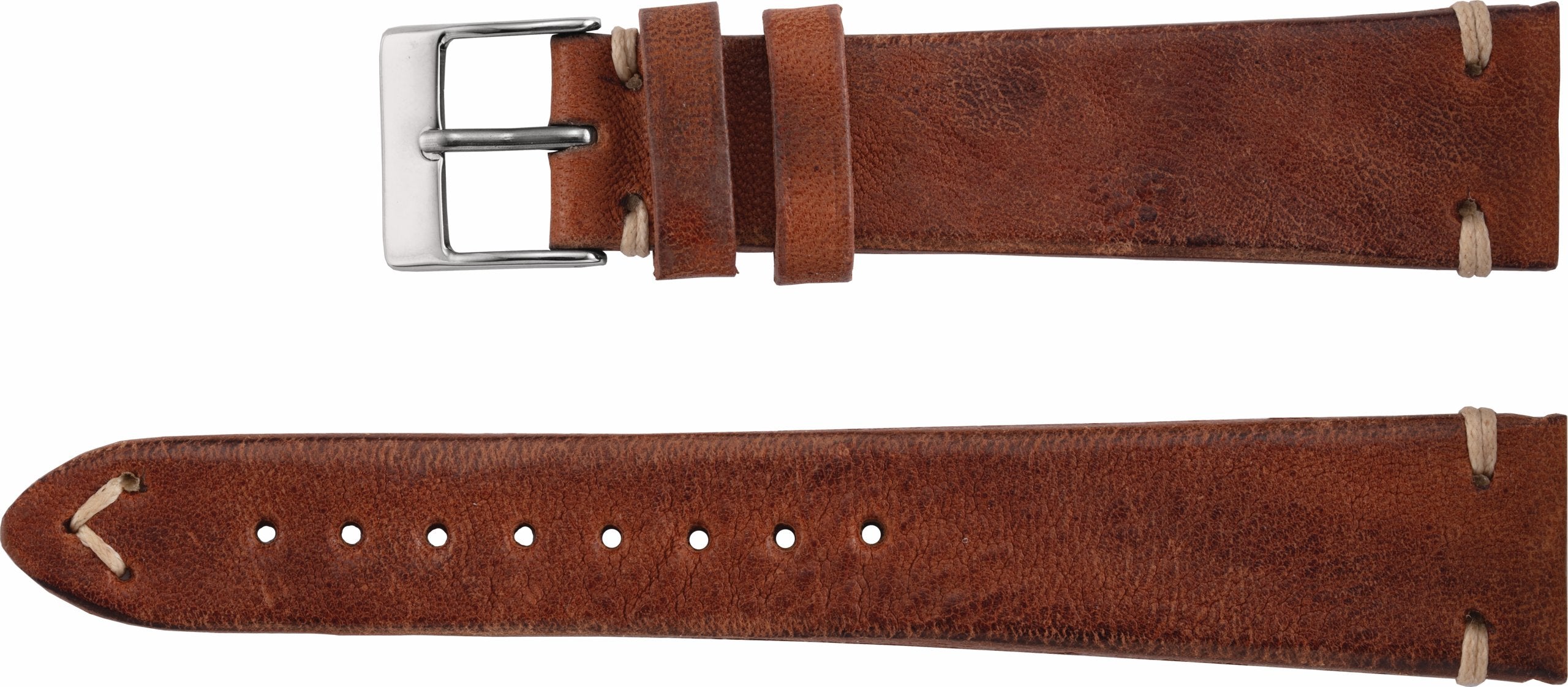 Men's Vintage-Inspired Leather Watch Band