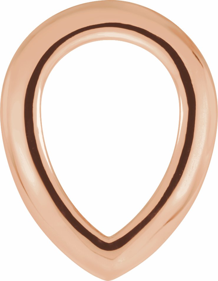 Pear Back-Set Bezel Top Setting