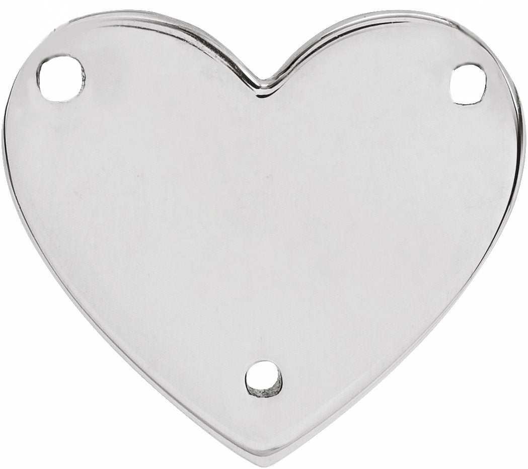 Engravable Heart Necklace Center