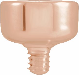 Bezel-Set Curved Navel Barbell