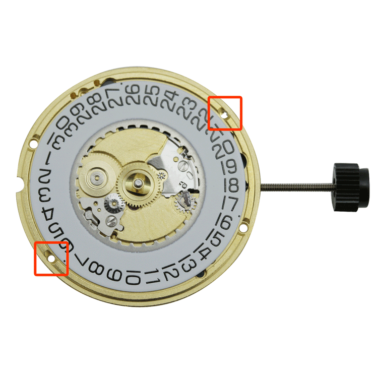 ETA 955.412 Movement, Date at 6