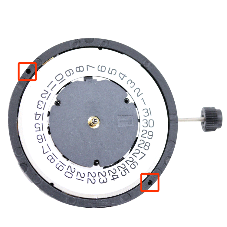 ETA G10.711 Quartz Chronograph Movement, Date at 3:30