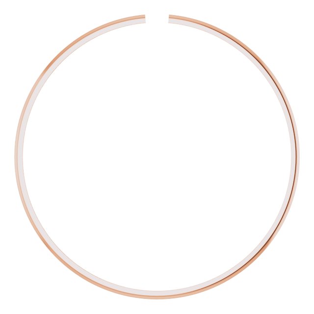 Half-Round Wire Cuff Bracelet Component