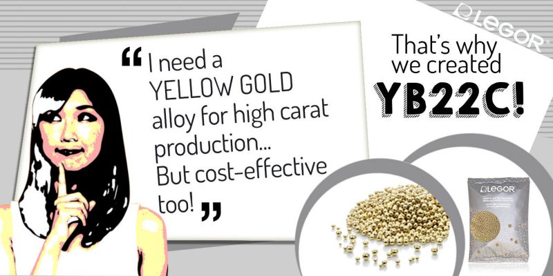 Master Alloy for Casting 9-14-22kt Yellow Gold - 500g