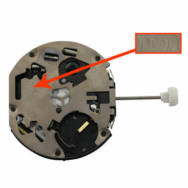 Chinese PE90-08 Quartz Movement, Date at 6