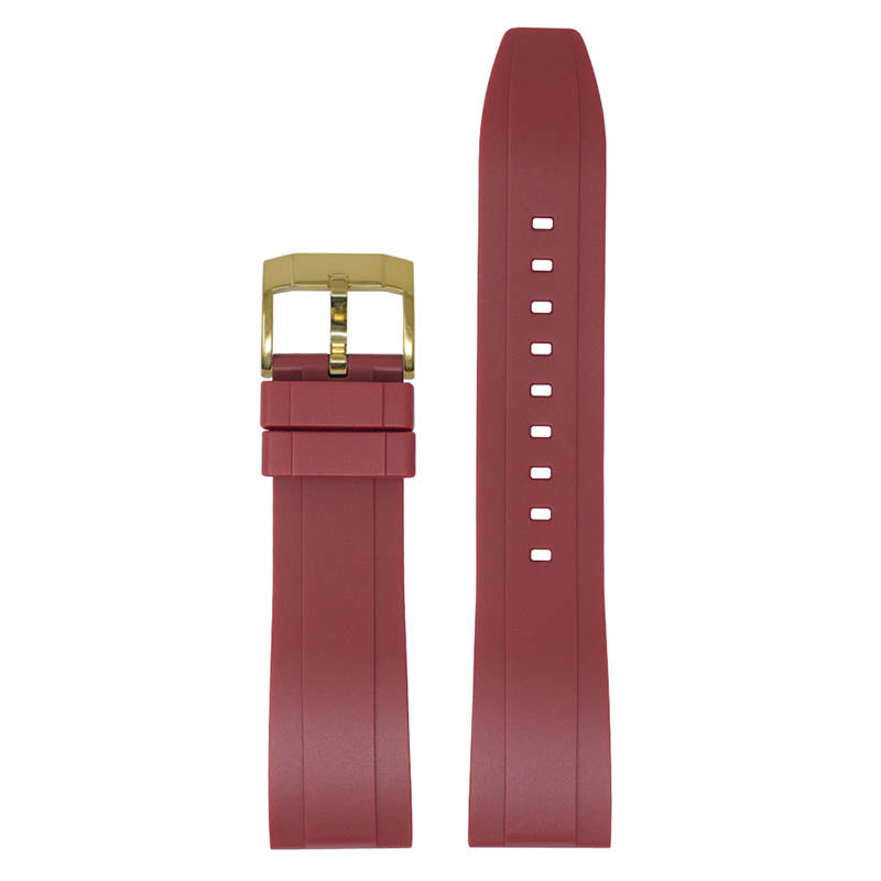 DASSARI FKM Rubber Strap Red