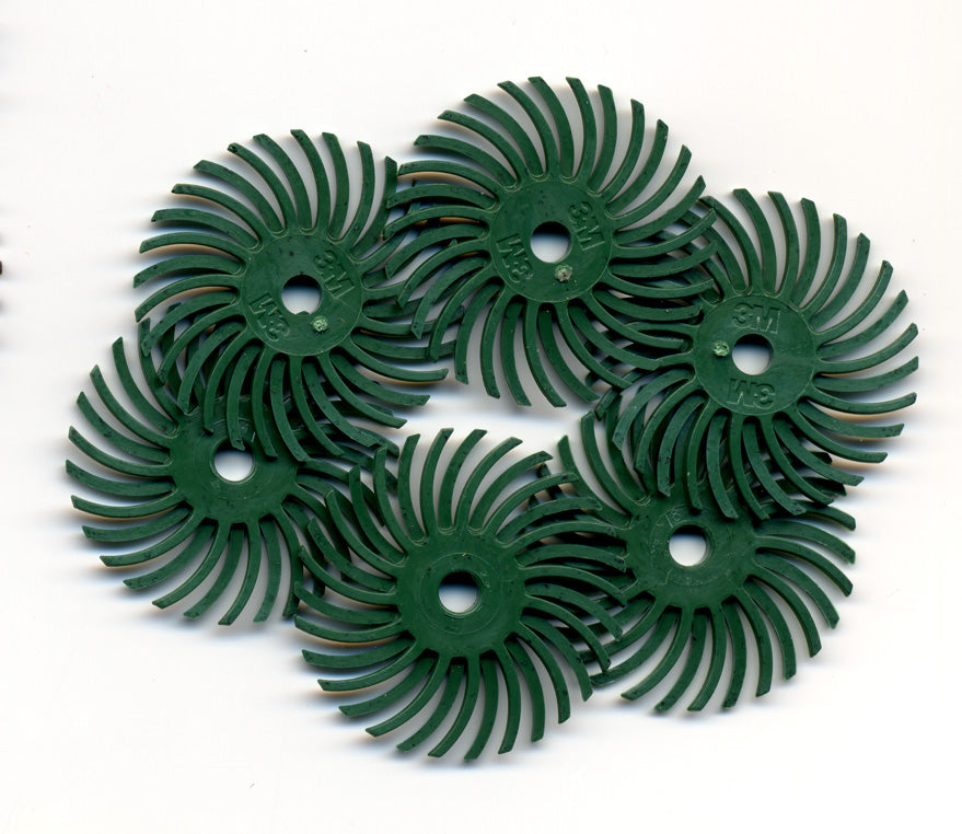 Radial Bristle Discs 1″ diameter, 6-Pks and Assortments