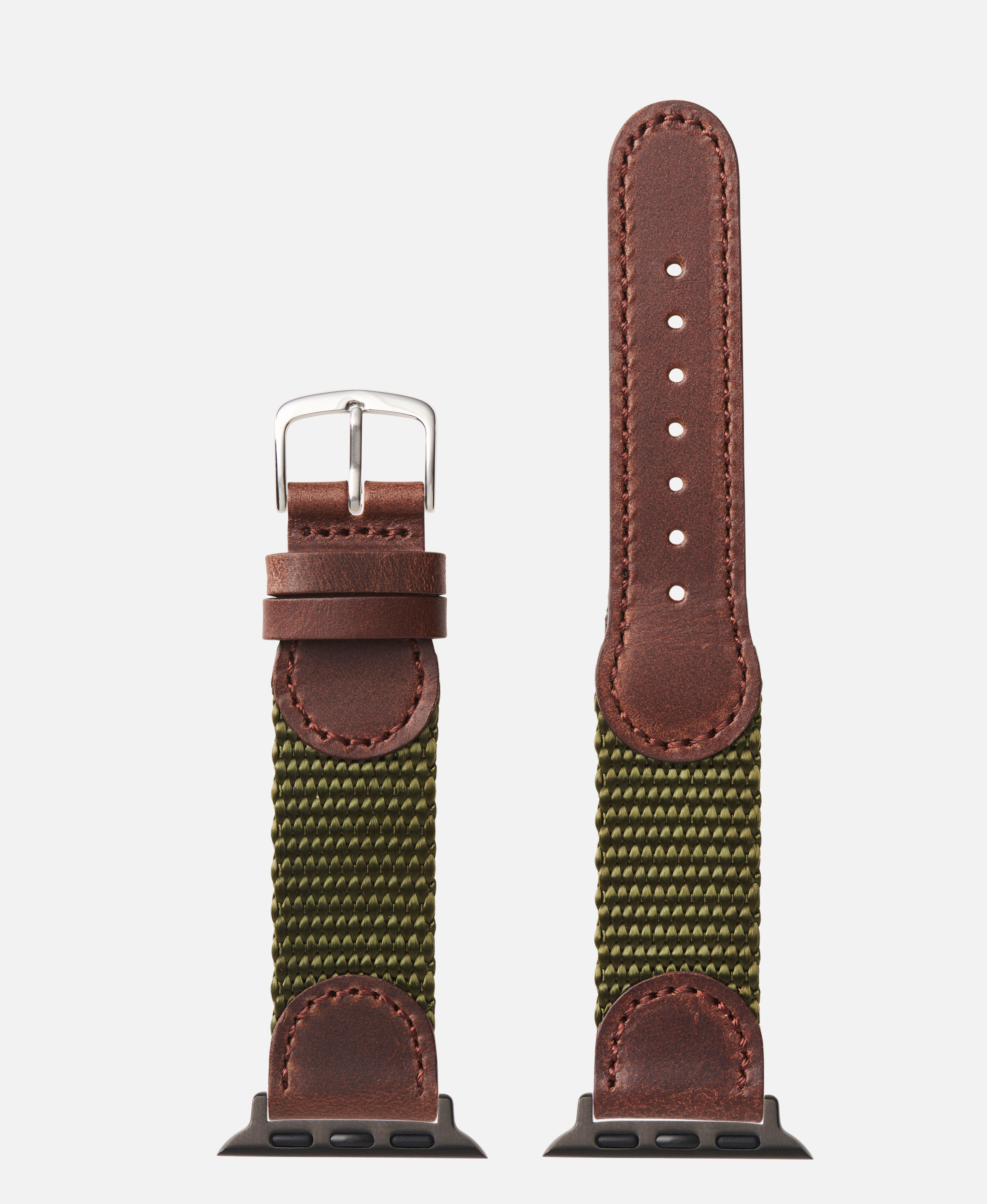 Swiss Army Style Leather | Apple Watch Compatible 38mm/40mm