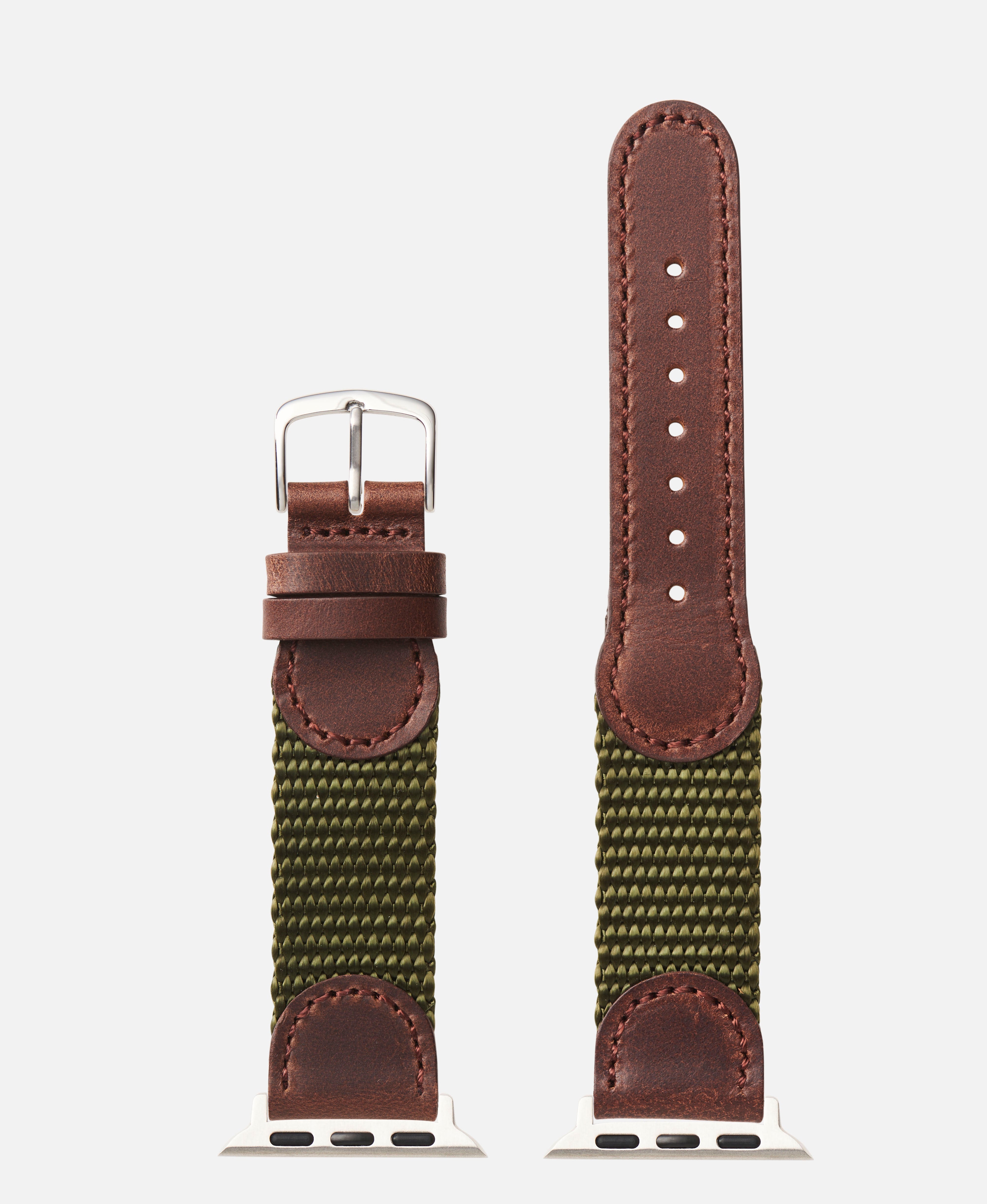 Swiss Army Style Leather | Apple Watch Compatible 38mm/40mm