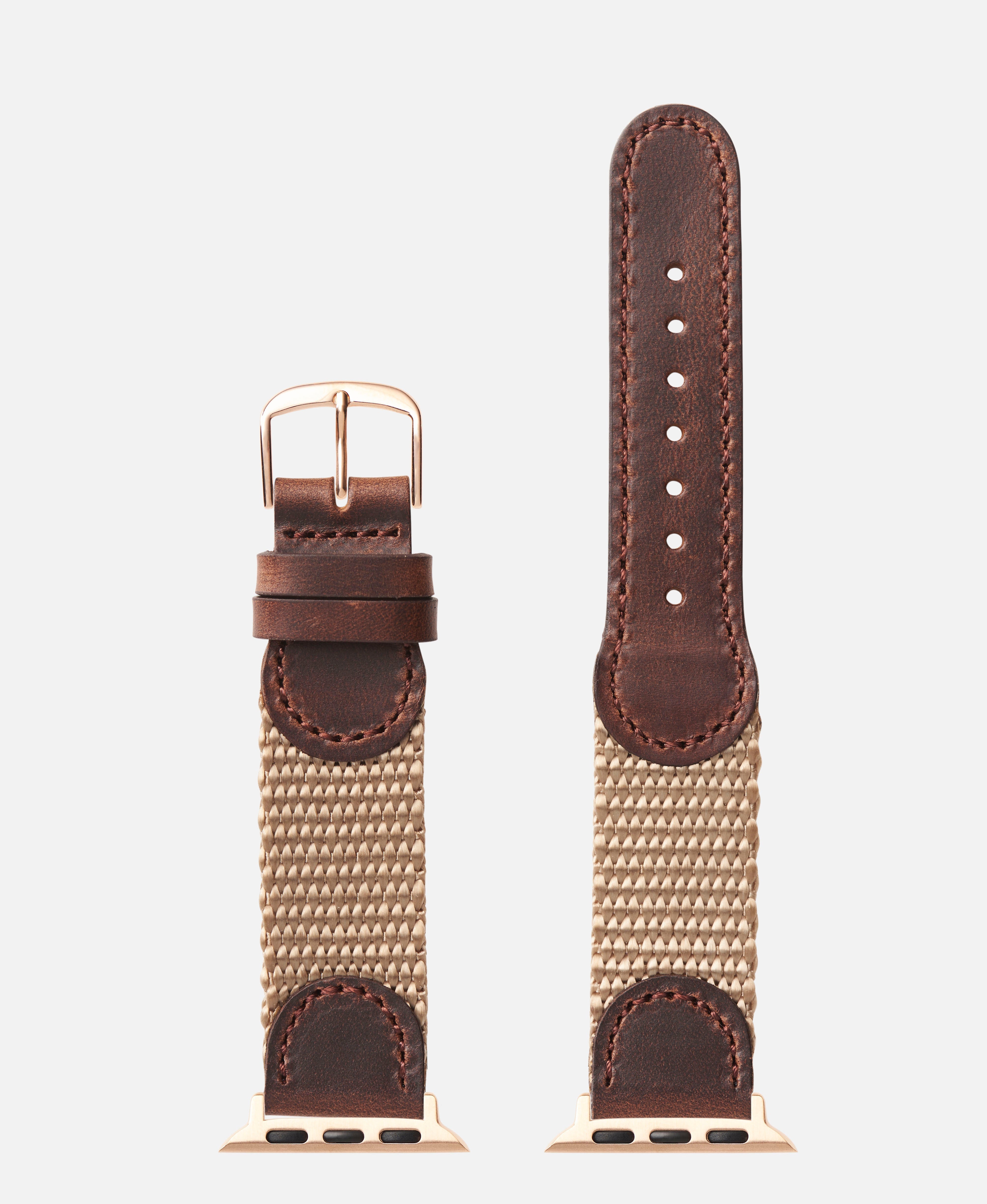 Swiss Army Style Leather | Apple Watch Compatible 38mm/40mm