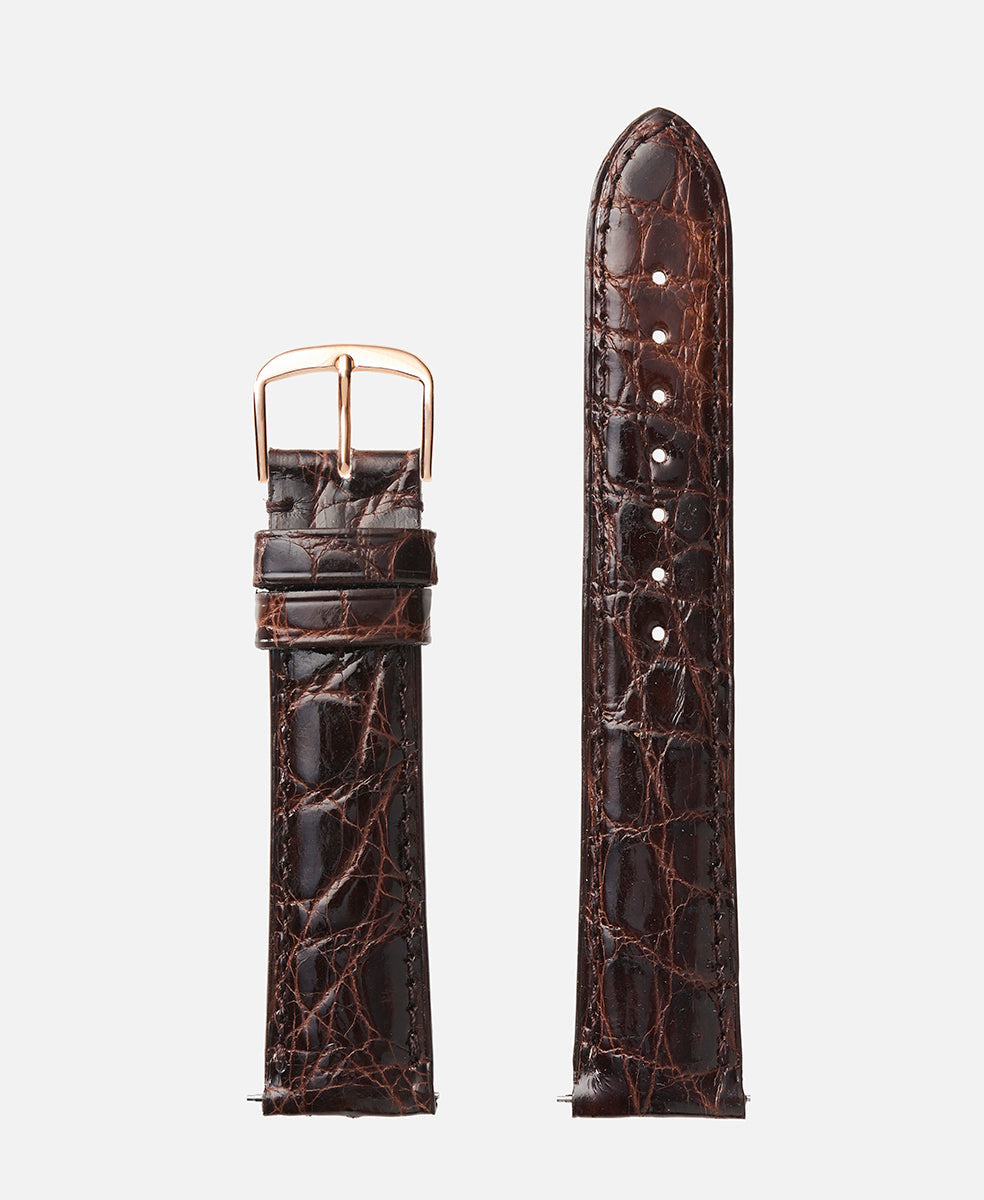 Genuine Crocodile | Long Length - USA Made - Traditional - H2001
