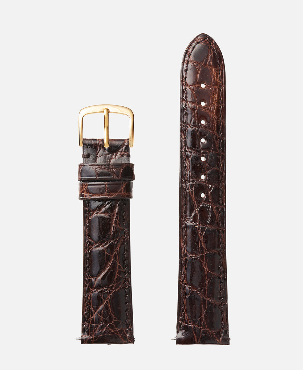 Genuine Crocodile | Long Length - USA Made - Traditional - H2001
