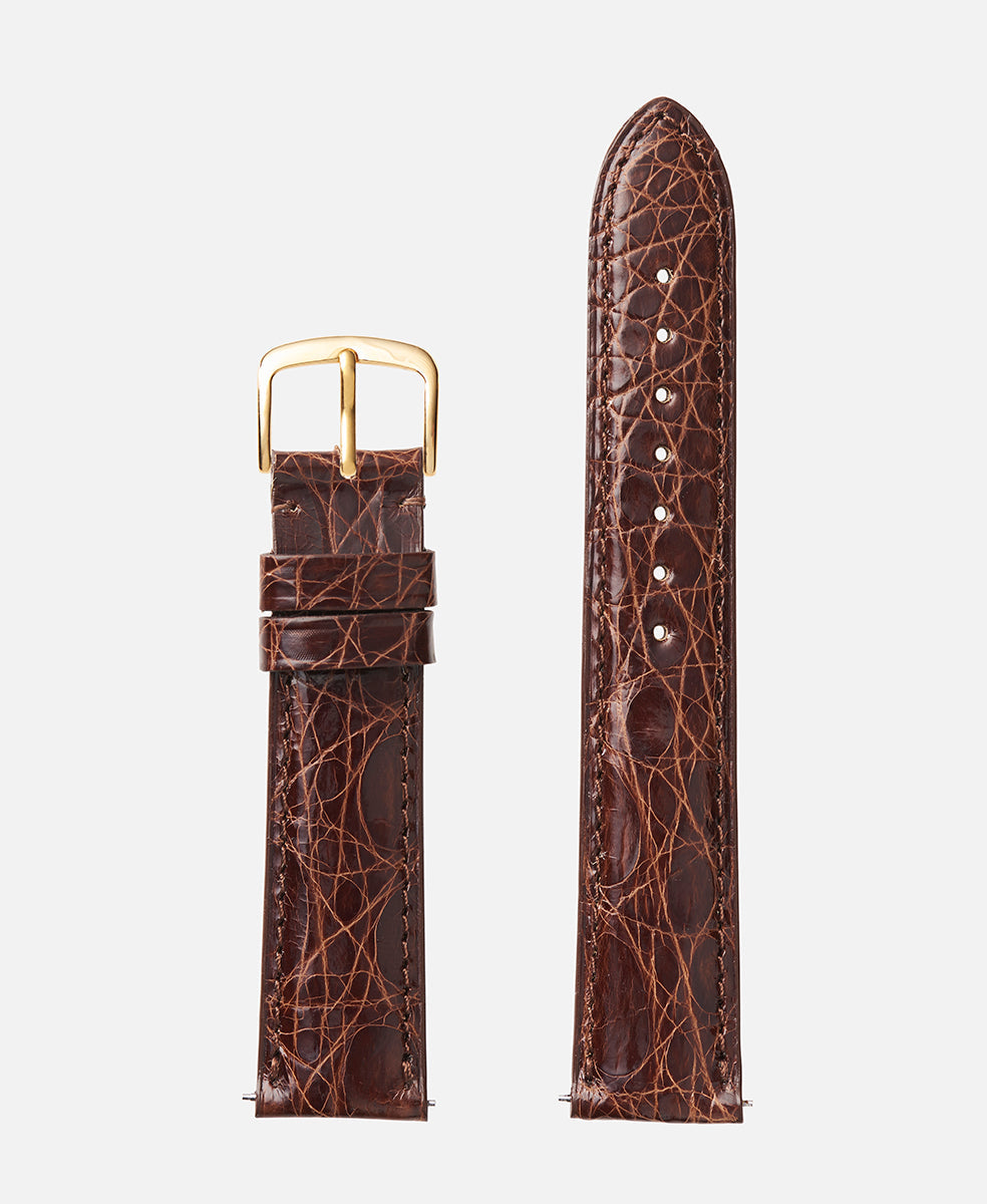 Genuine Crocodile | Long Length - USA Made - Traditional - H2001