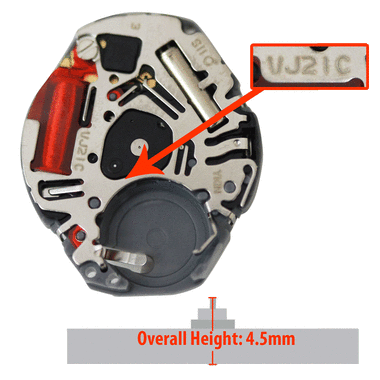 Hattori VJ21 HCP Quartz Movement