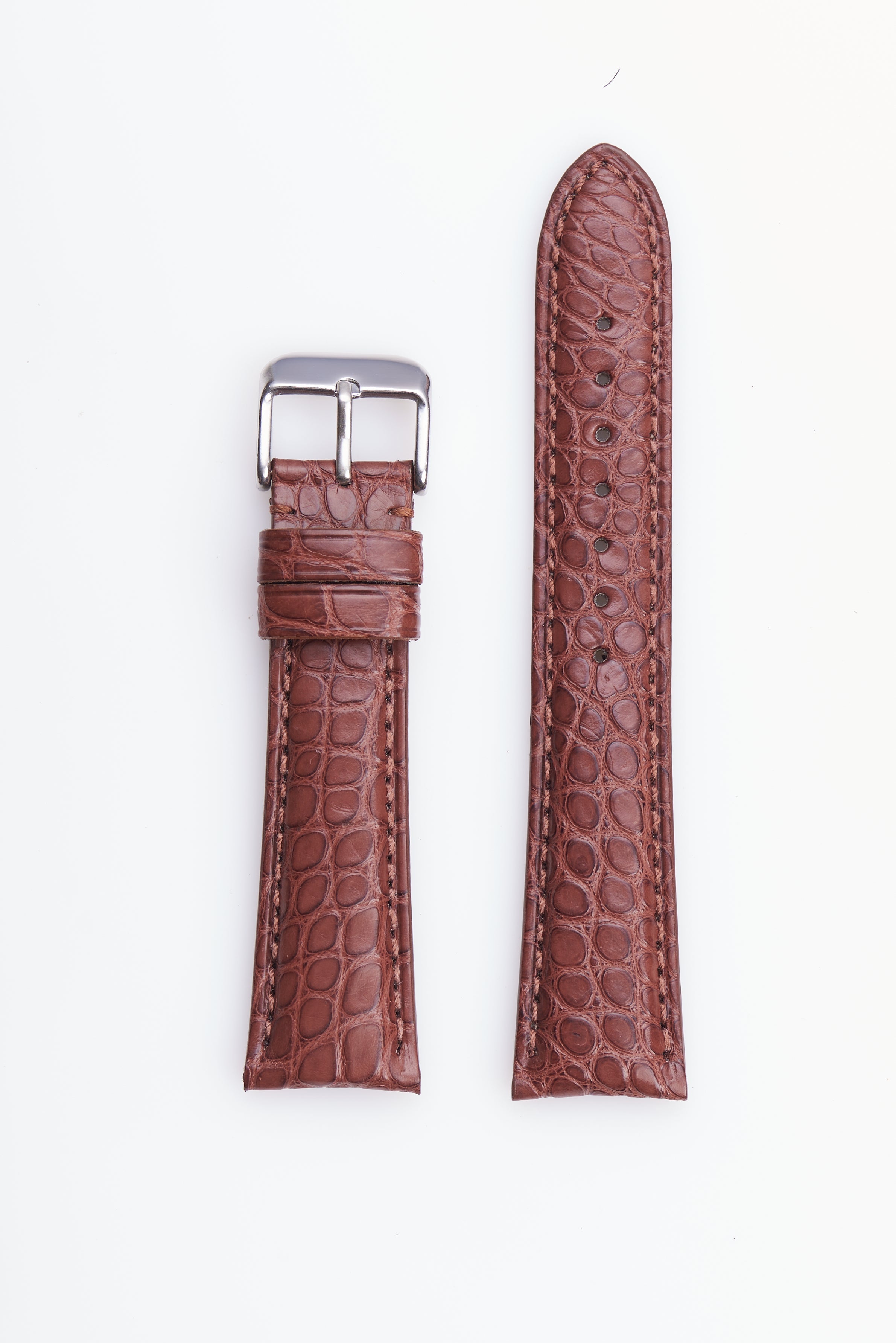 Round Grain Genuine Alligator  | Regular Length - USA Made