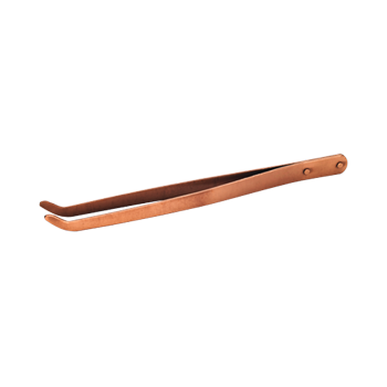 Tweezer Copper Tongs (curved) 21cm