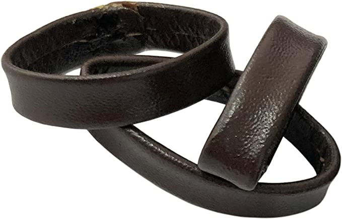 STRAP KEEPERS-BROWN LEATHER
