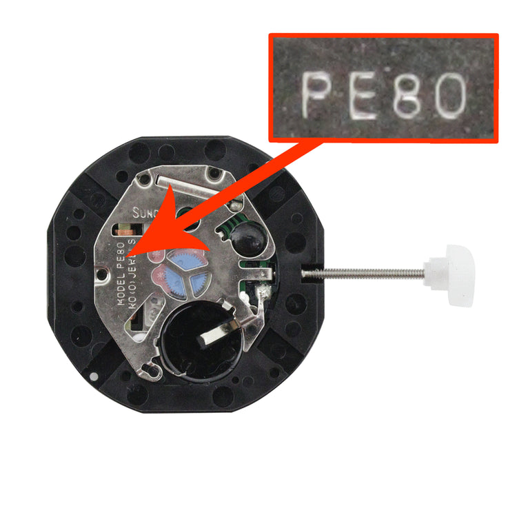Chinese PE-805-1 Mechanical Movement, Date at 3
